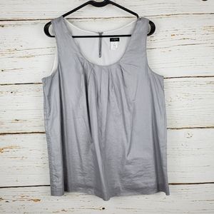 J.Crew Silver Sleeveless Top